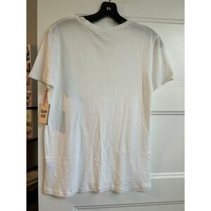Open Edit Solid White Tee- size small